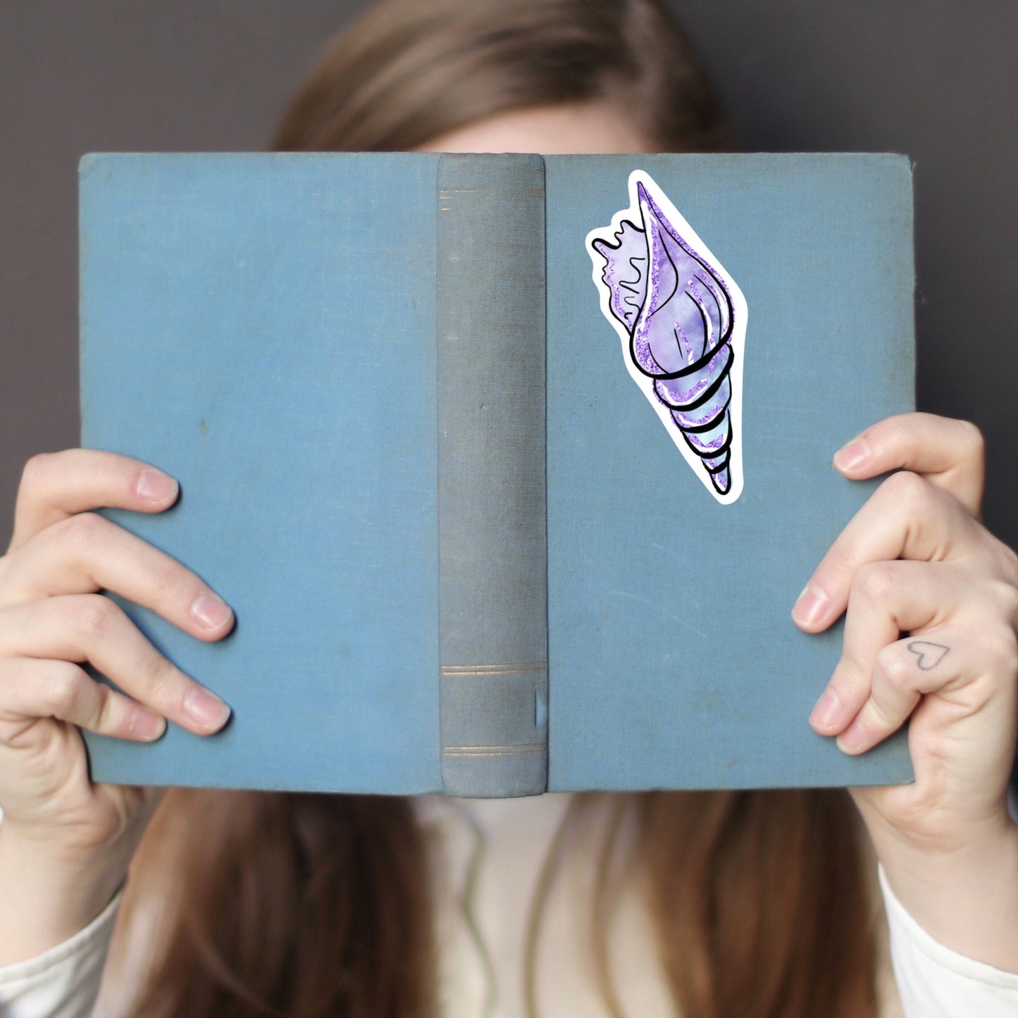 Cute Seashell, Girly sticker, Waterproof and Dishwasher Safe Handmade cute Vinyl Sticker for gift, planner, book and laptop stickers