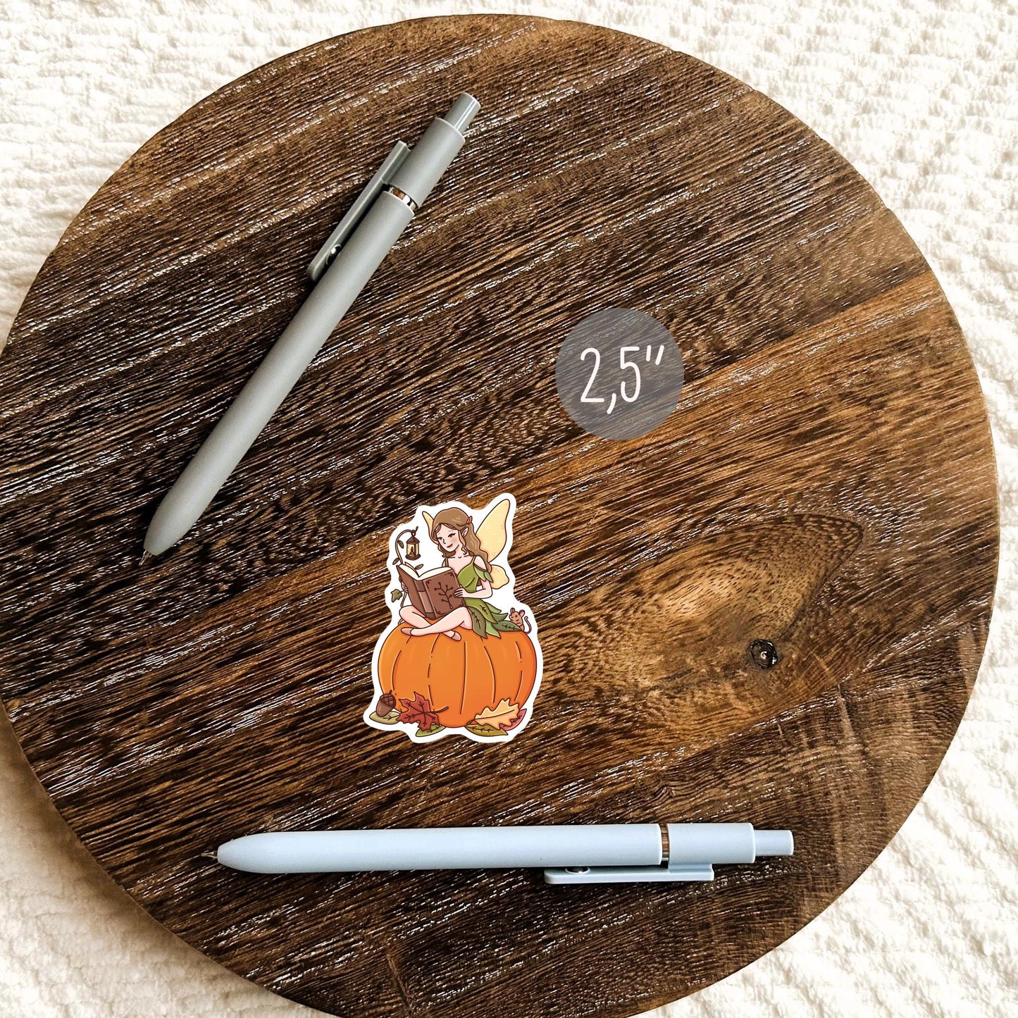 Autumn Fairy Tale Sticker / Fall Reader Gift / Bookish Magic / Enchanted Season / Cozy Fantasy / Book Lover / Mystical / October Reading