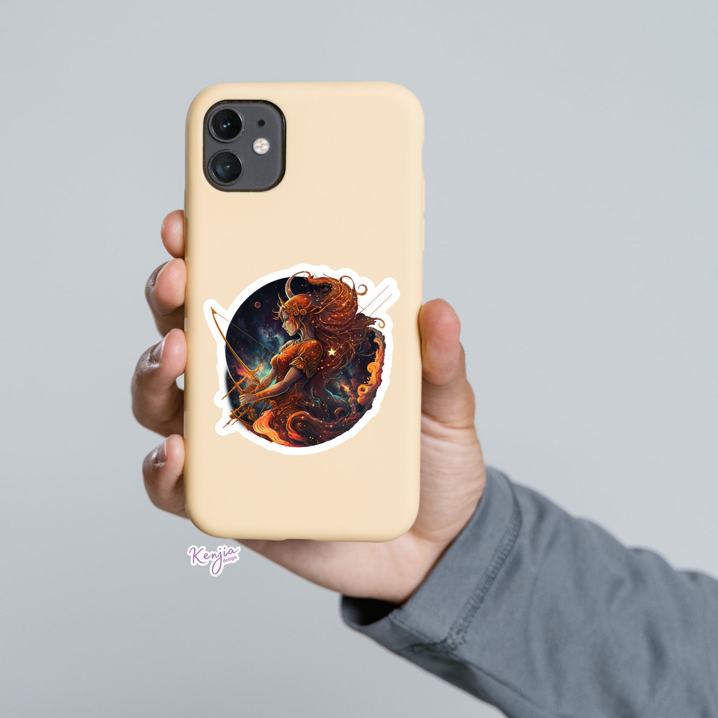 Astrology Zodiac Sagittarius Sign Sticker, Waterproof and Dishwasher Safe Handmade cute Vinyl Sticker gift, planner, bumper, laptop stickers