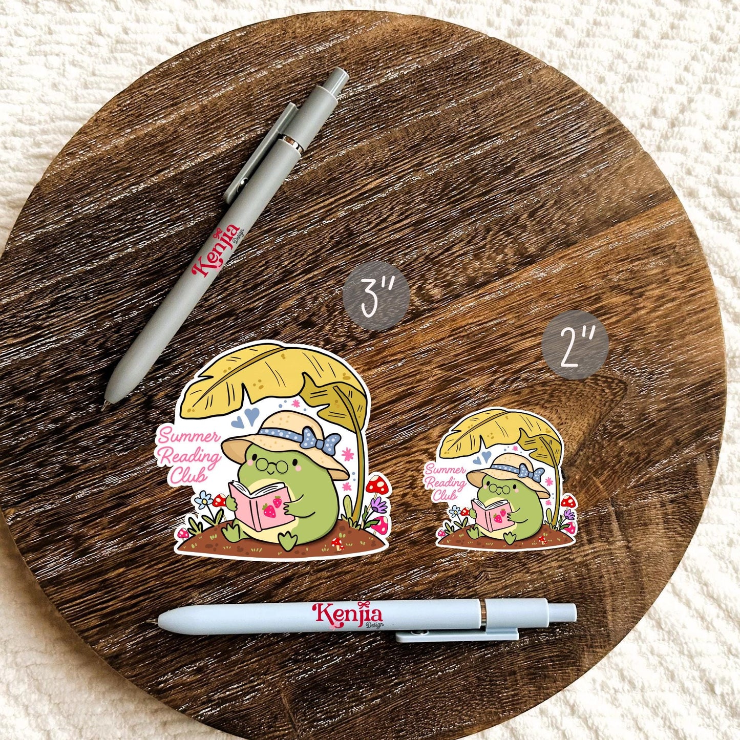 Summer Reading Frog / Book Club Stickers / Book stickers / Booktok / Kindle Stickers / Book Lover Gift