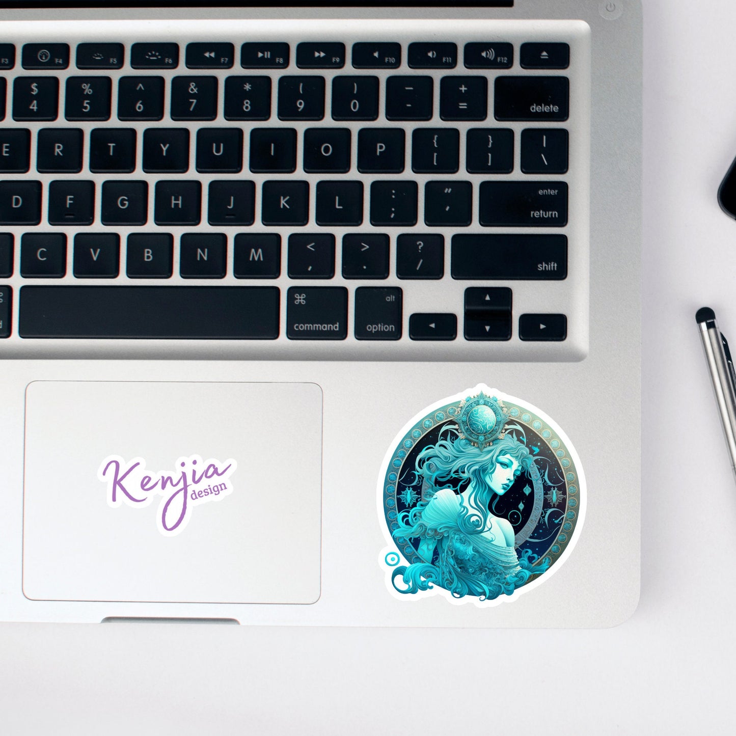 Astrology Zodiac Aquarius Sign Sticker, Waterproof and Dishwasher Safe Handmade cute Vinyl Sticker gift, planner, bumper, laptop stickers