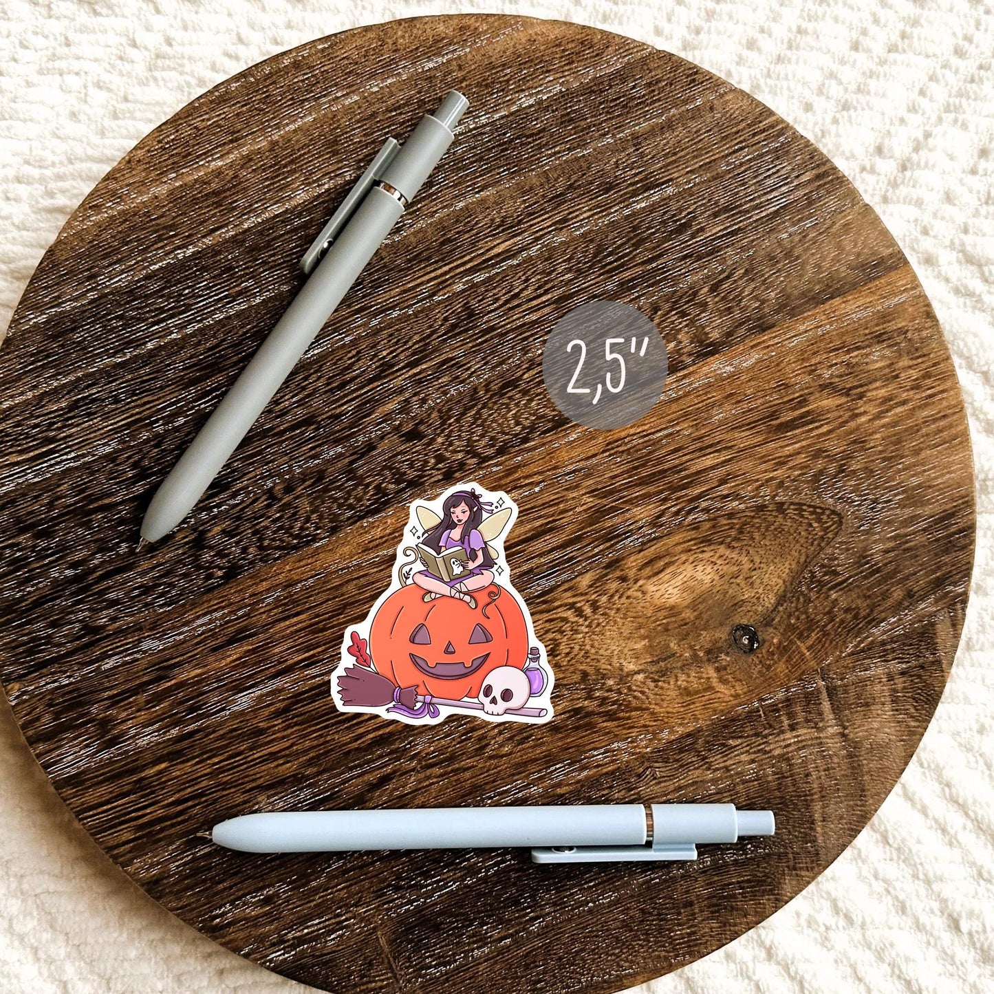 Halloween Fairy Tale Sticker / Spooky Reader Gift / Bookish Magic / Witch Aesthetic / Gothic Fantasy / Dark Bibliophile / Enchanted / Fall