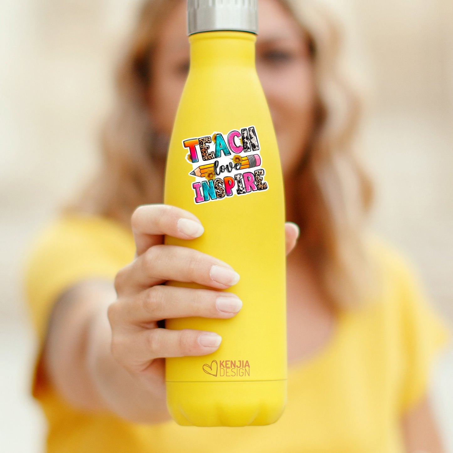 Teach Love Inspire Sticker / Teacher Gift / Teacher Appreciation Week / Teacher's Day / Western Teacher / Teacher Life / Kindle Sticker