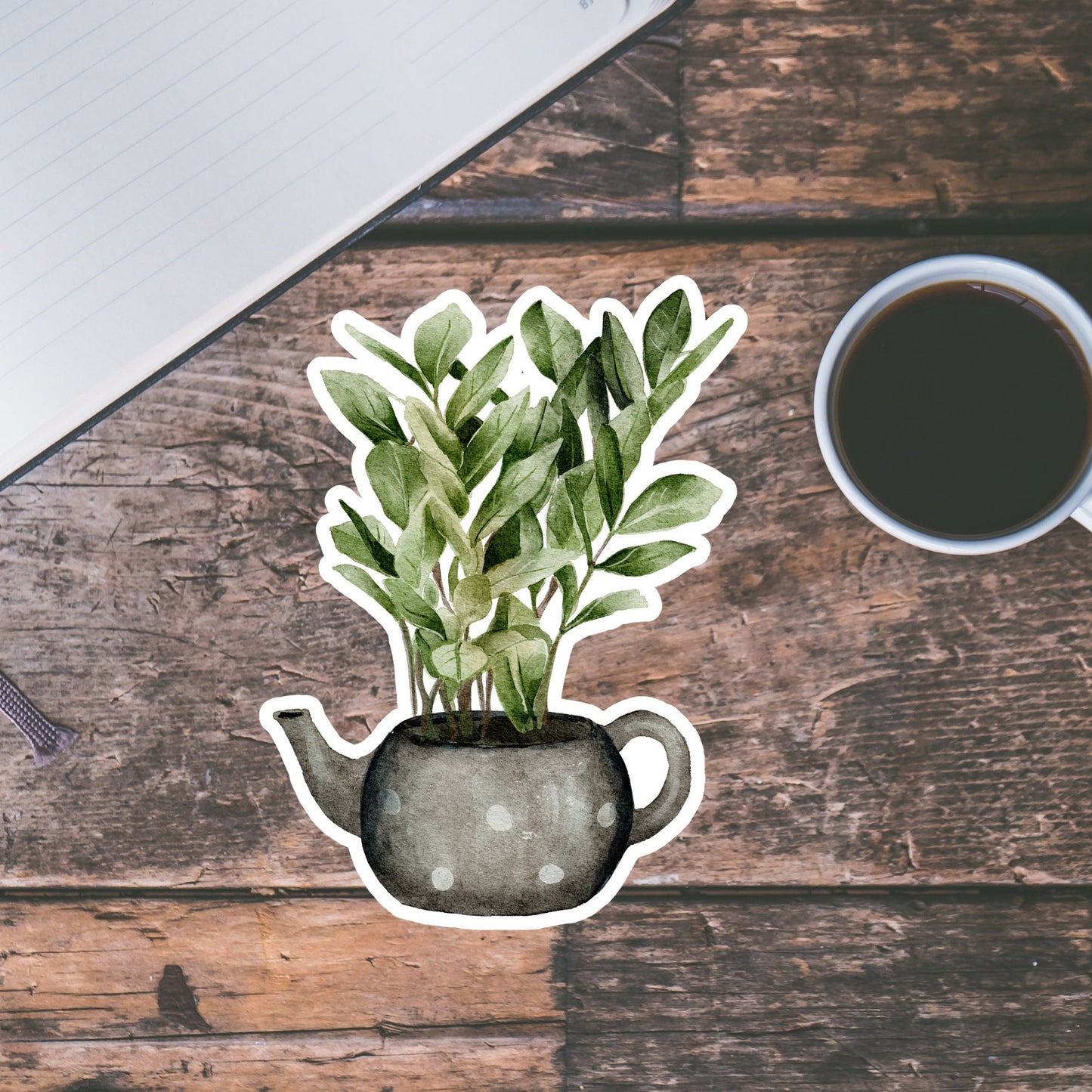 House plants Sticker, Waterproof and Dishwasher Safe Handmade cute Vinyl Sticker for gift, planner, book and laptop stickers