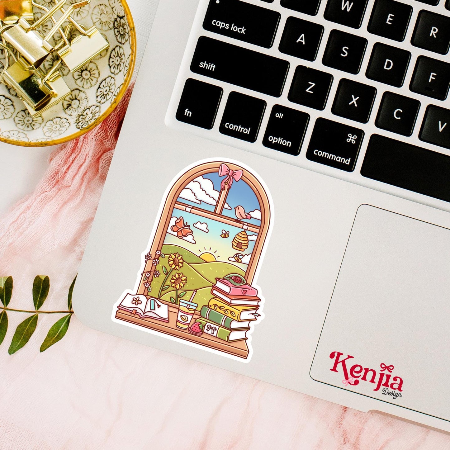 Summer Reading Window Sticker / Book stickers / Booktok / Kindle Stickers / Book Lover Gift / Bookish Merch