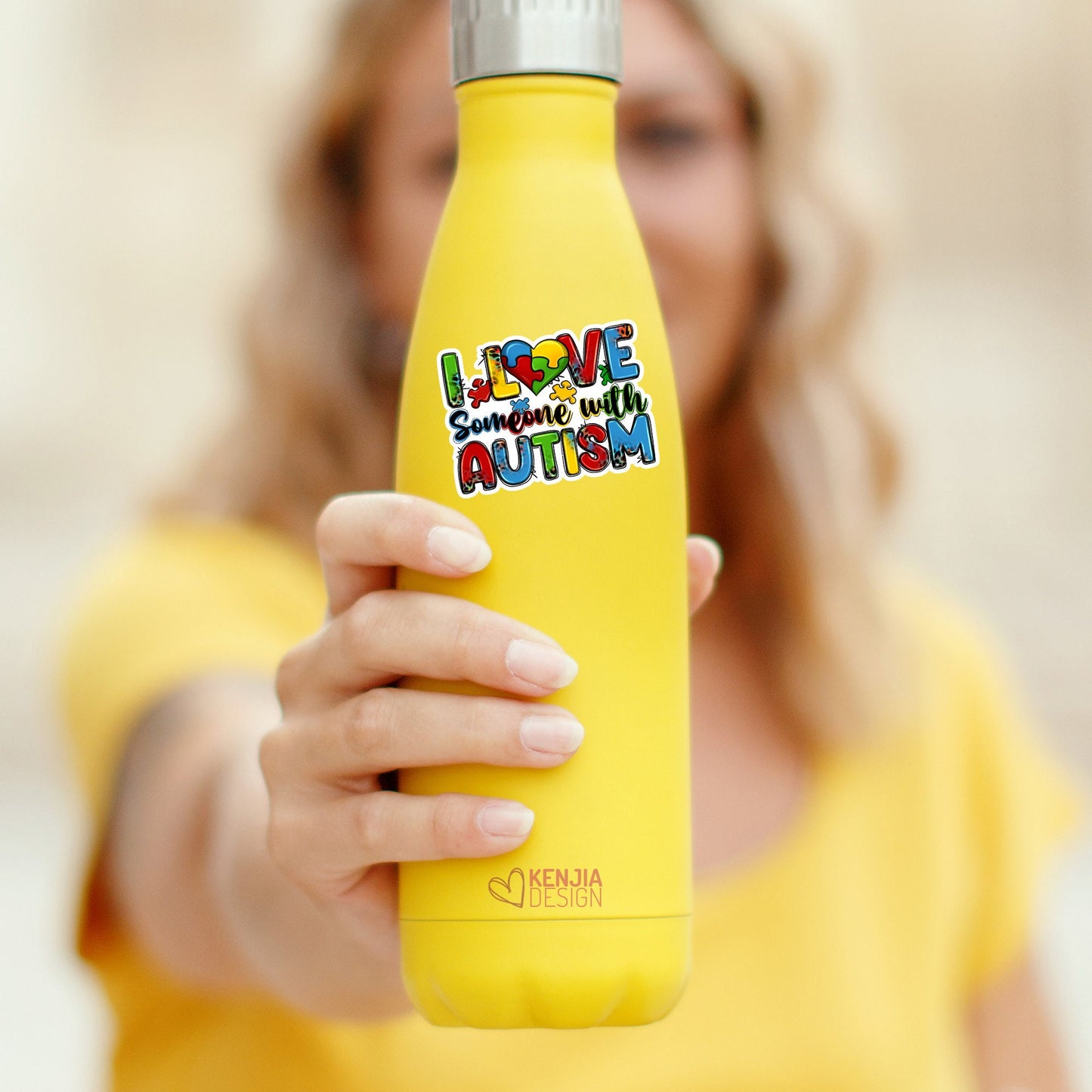 I Love Someone With Autism Stickers  / Autism Puzzle Pieces / Autism Awareness / Mental Health Matters / Neurodiversity