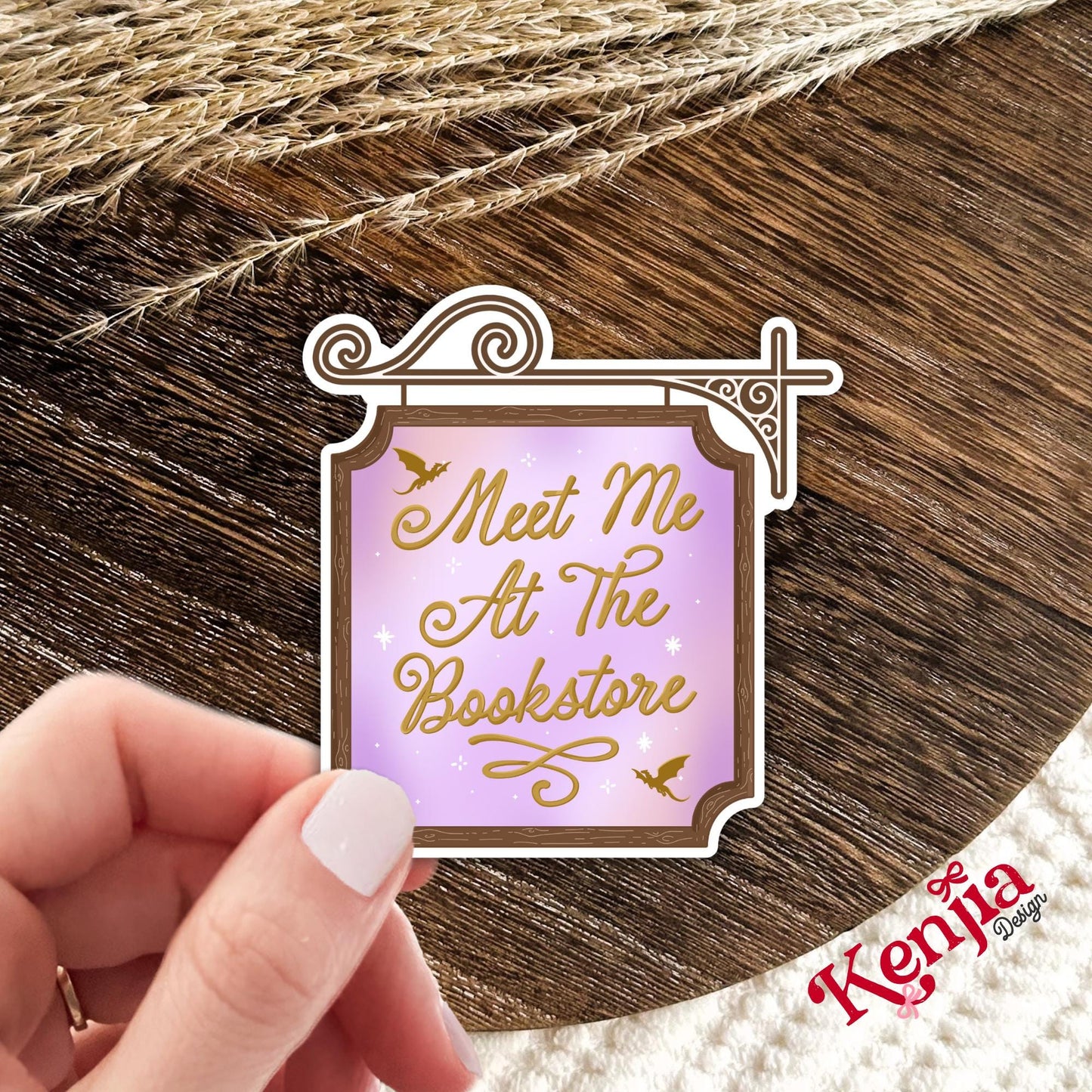 Meet Me At The Bookstore Stickers / Fantasy Reader / Booktok / Kindle Stickers / Book Lover Gift / Water Bottle Sticker / Funny Bookish