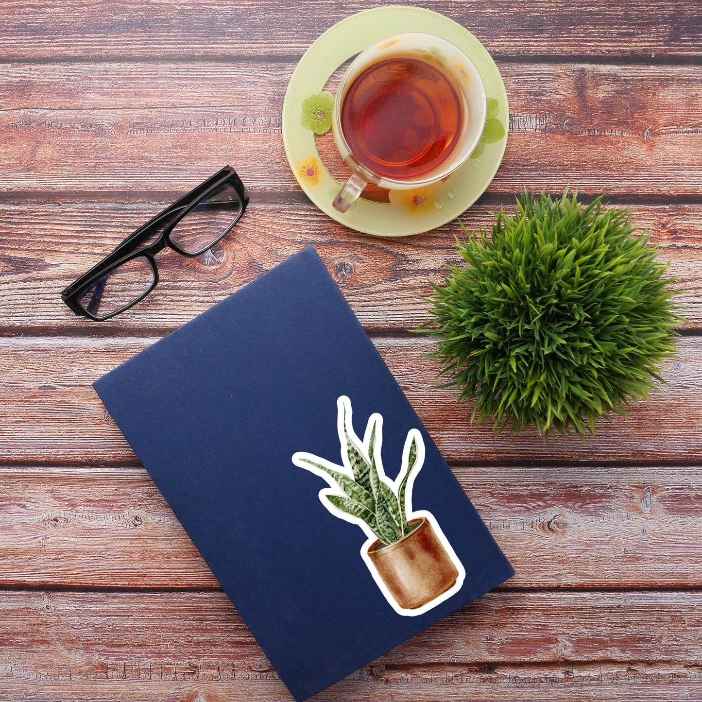 House plants Sticker,  Waterproof and Dishwasher Safe Handmade cute Vinyl Sticker for gift, planner, book and laptop stickers