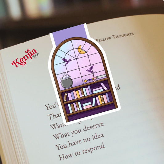 Fantasy Bookshelf Bookmark / Booktok / Book Lover Gift / Funny Dragon Bookish Bookmark / Bookish Merch / Fantasy Reader / Reading Lover