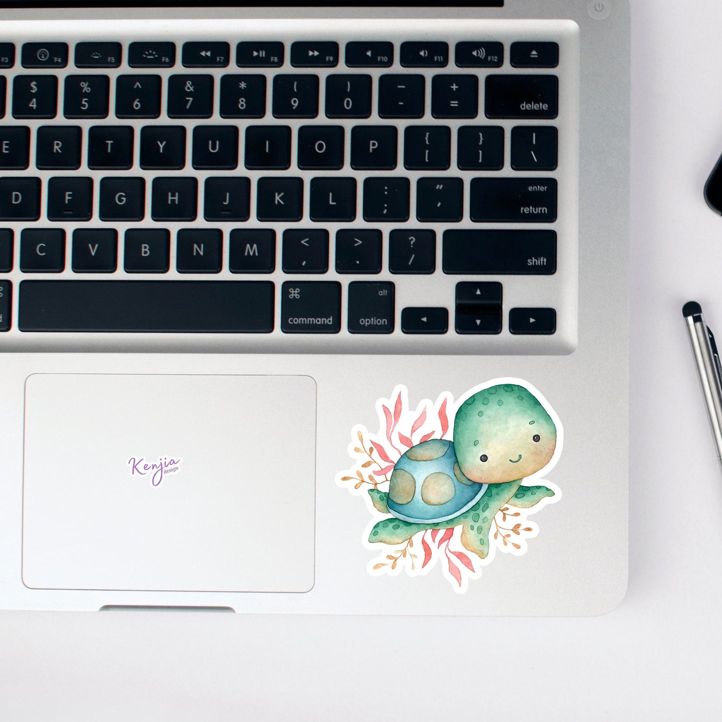 Cute Sea Baby Turtle Stickers and Fridge Magnets for Planner, Hydroflask, MacBook Computer, Luggage, Party, Turtle Gifts, bumper and journal