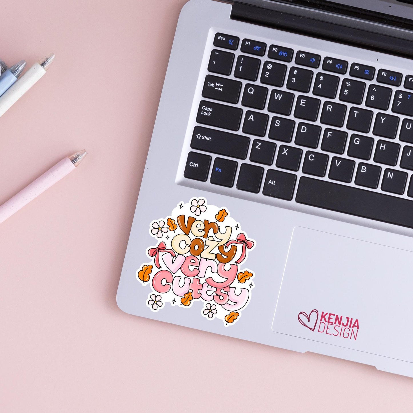 Very Cozy Very Cutesy Very Demure Stickers / Trendy Cozy Era / Positive Good Vibes Decal / Fall Stickers / Laptop and Kindle Stickers
