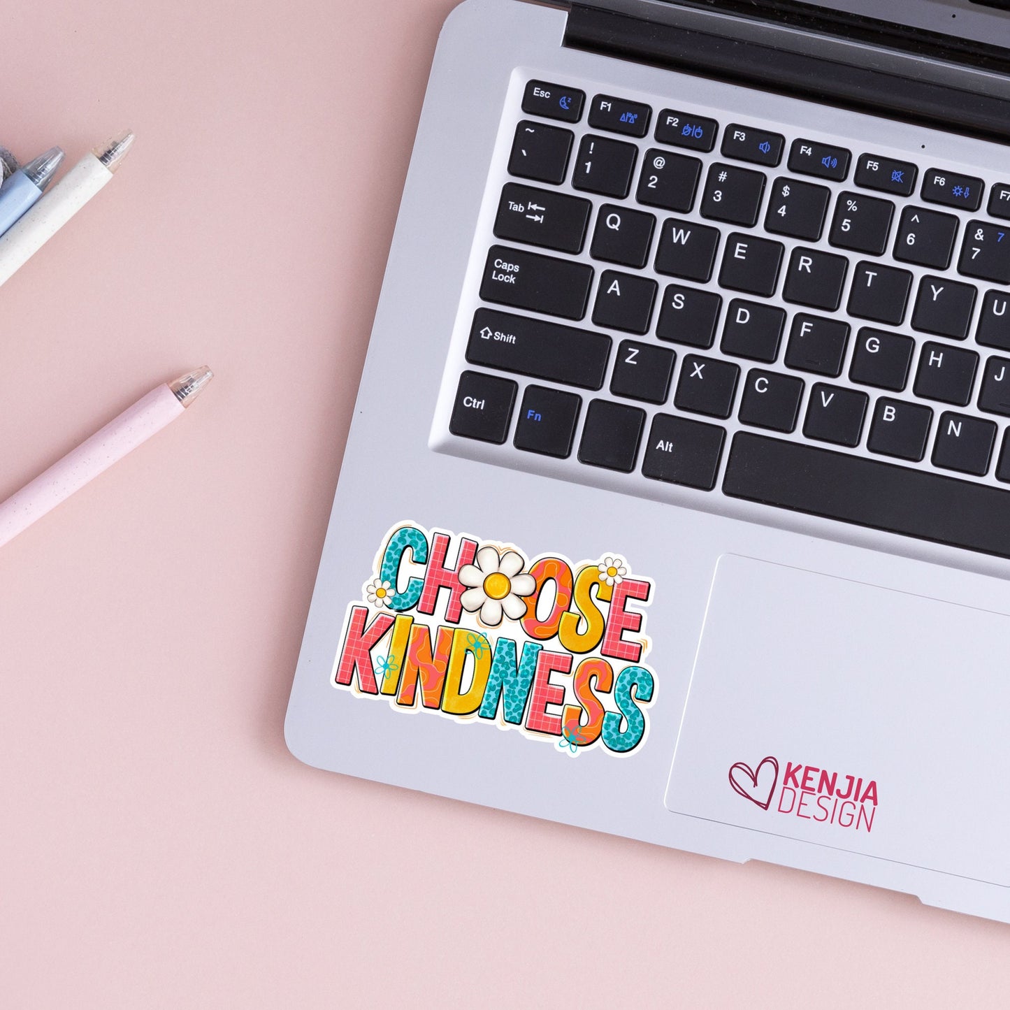 Choose Kindness Stickers  /Retro Teacher Positive Affirmation / Be Kind Mom / Hand Drawn Daisies / Inspirational Self Love