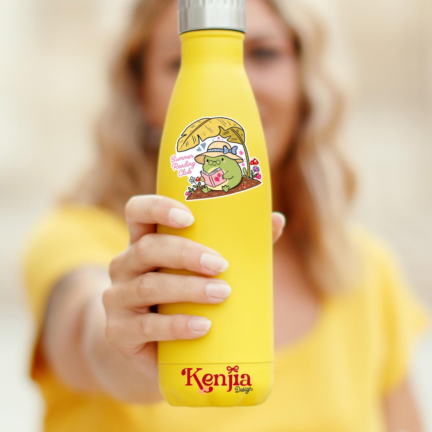 Summer Reading Frog / Book Club Stickers / Book stickers / Booktok / Kindle Stickers / Book Lover Gift