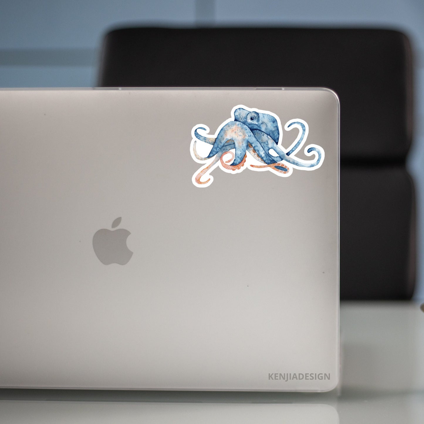 5 pcs Sticker Pack Underwater Creatures, Waterproof and Dishwasher Safe Handmade cute Vinyl Sticker for gift, planner, book and laptop