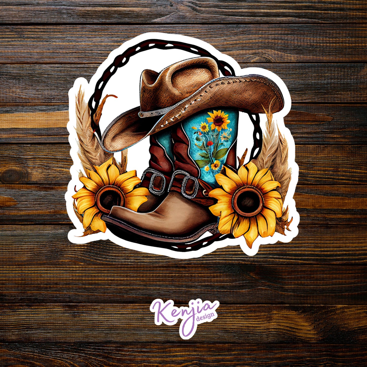 Western Horse Sticker For Water Bottle / Western Boots Stickers and Fridge Magnets For planner, book, Laptop, Kindle stickers