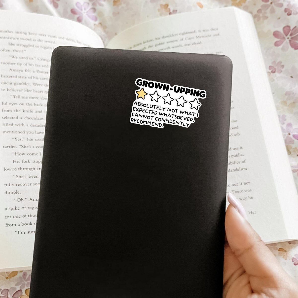 Adulting One Star Review Sticker / Funny Gag Gift / Grown Up Humor / Laptop Decal / Sarcastic Present for Her / Water Bottle Fun Idea