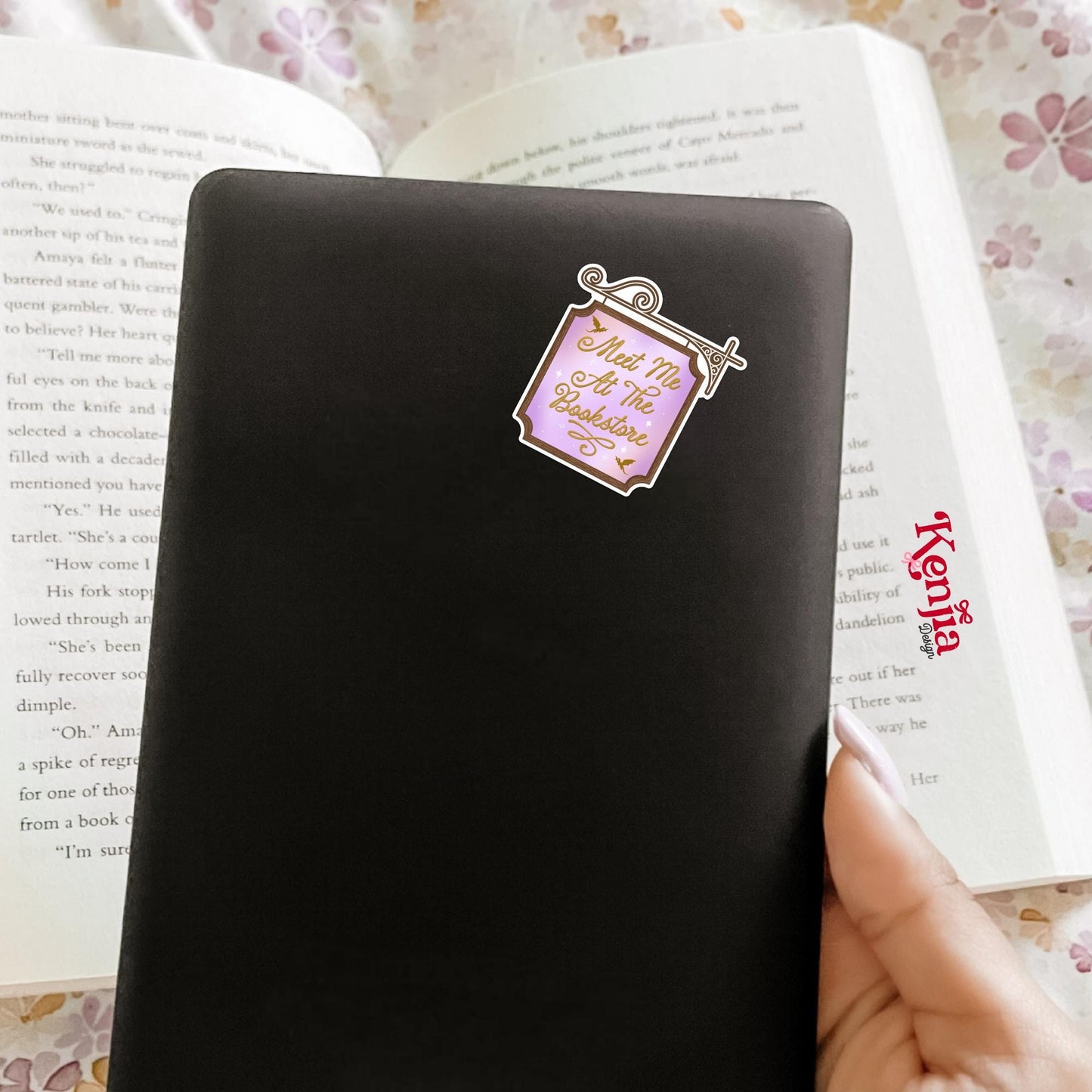 Meet Me At The Bookstore Stickers / Fantasy Reader / Booktok / Kindle Stickers / Book Lover Gift / Water Bottle Sticker / Funny Bookish