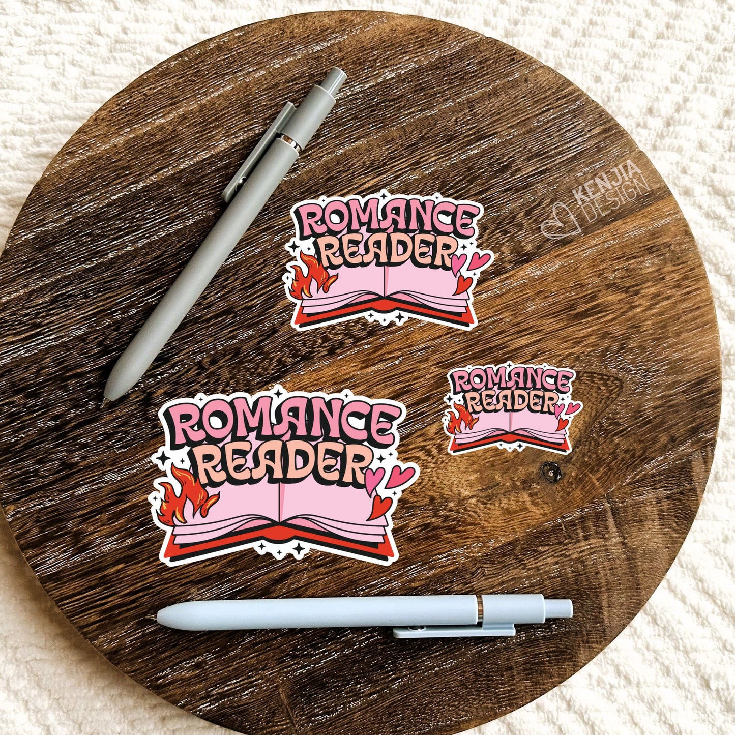 Romance Reader Sticker / Bookish Stickers / Book Lover Gift / Bookish Merch / Kindle Sticker / Waterproof /  Reading Lover / E-Reader