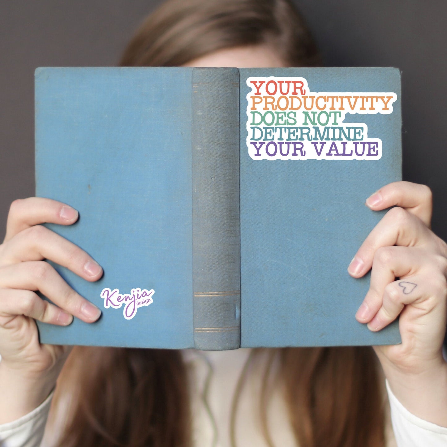 Your Productivity Does Not Determine Your Value Stickers, Waterproof Vinyl Sticker for gift, planner, book, laptop for ADHD and Anxiety