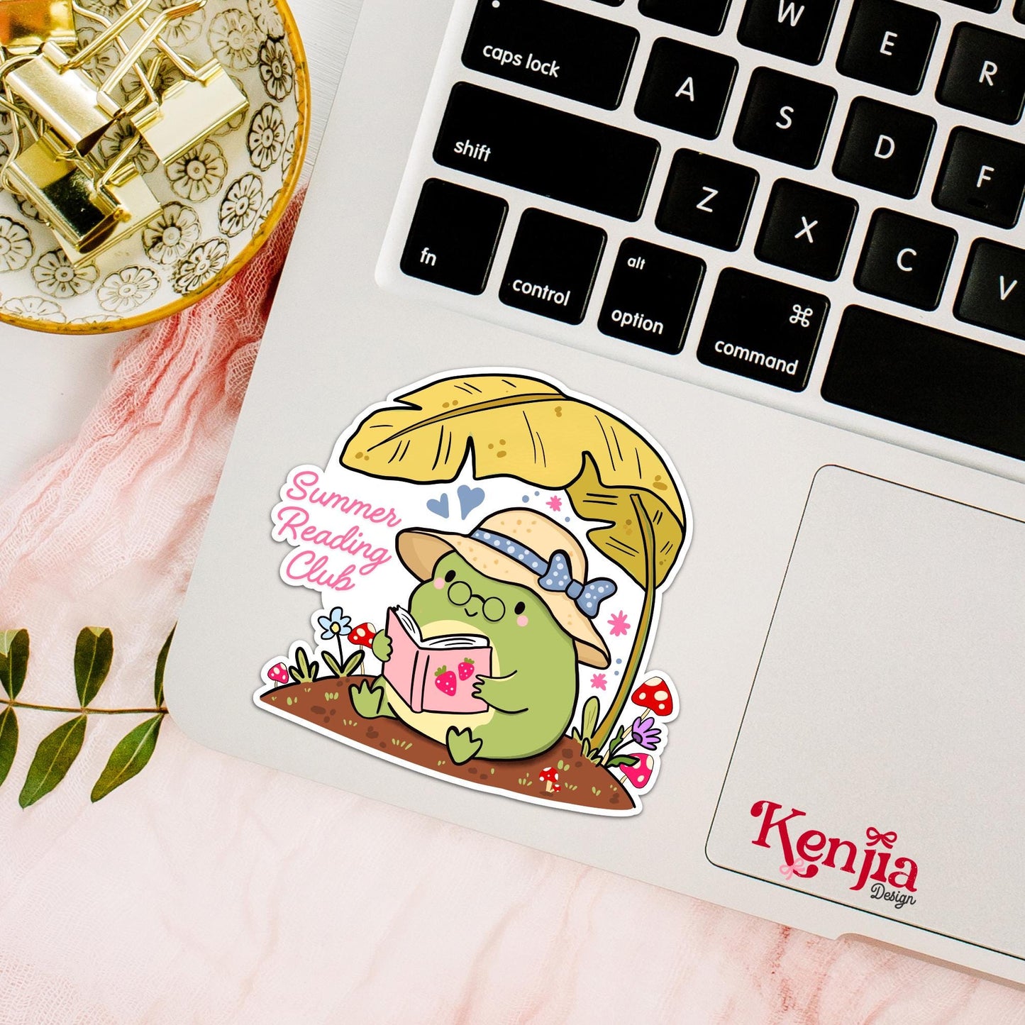 Summer Reading Frog / Book Club Stickers / Book stickers / Booktok / Kindle Stickers / Book Lover Gift