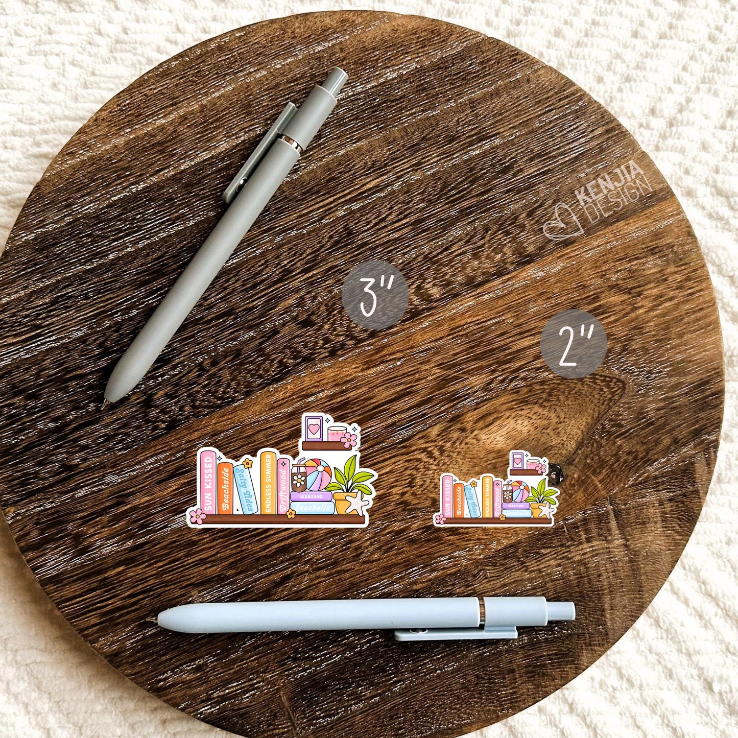 Summer Shelf Stickers / Bookish Stickers / Book Lover Gift / Bookish Merch / Kindle Sticker / Smut Reader / Reading Lover / E-Reader