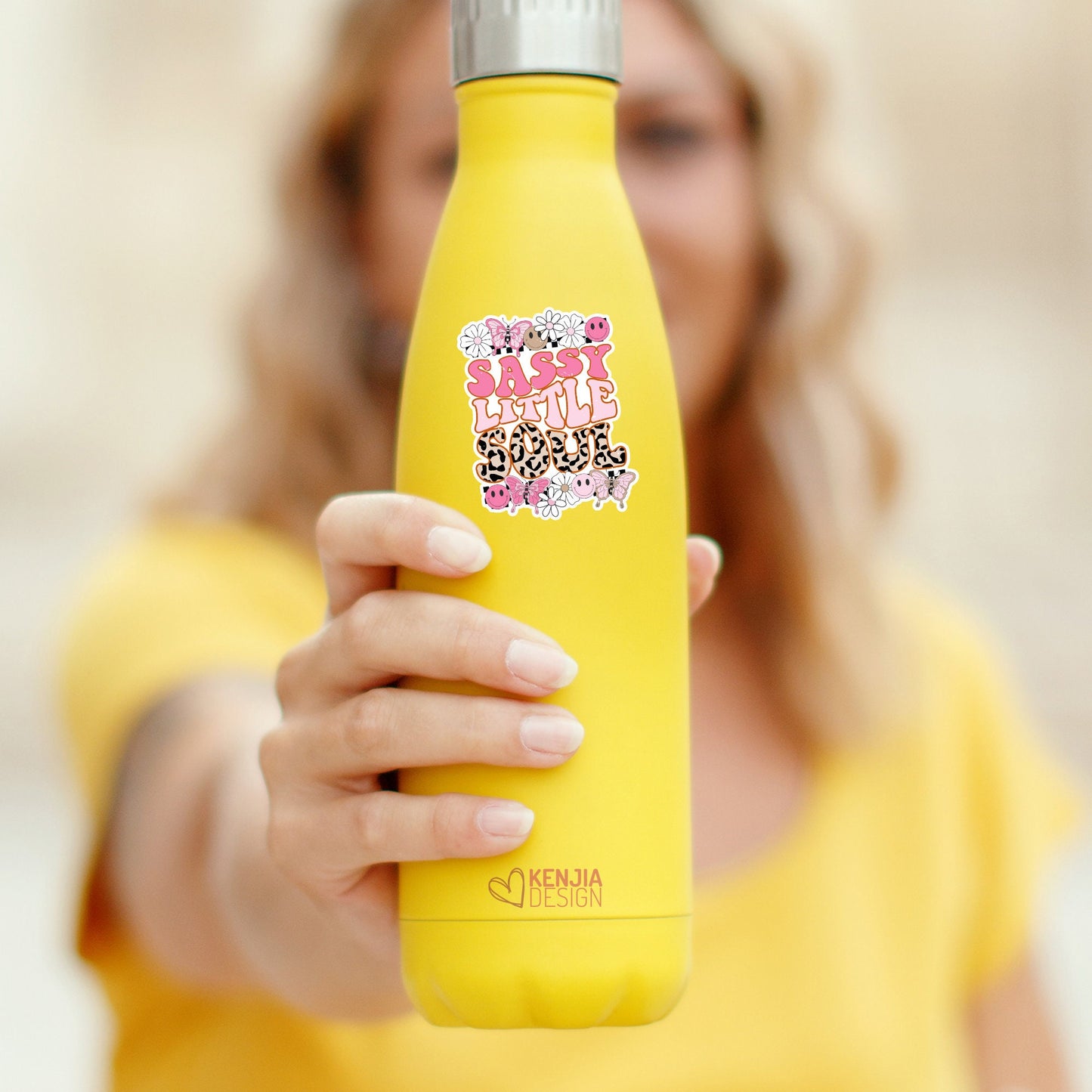 Retro Sassy Little Soul Stickers  / Groovy Mama's Girl Stickers / Mommy and Me / Mom of Toddler Girl Gifts / Kids Life