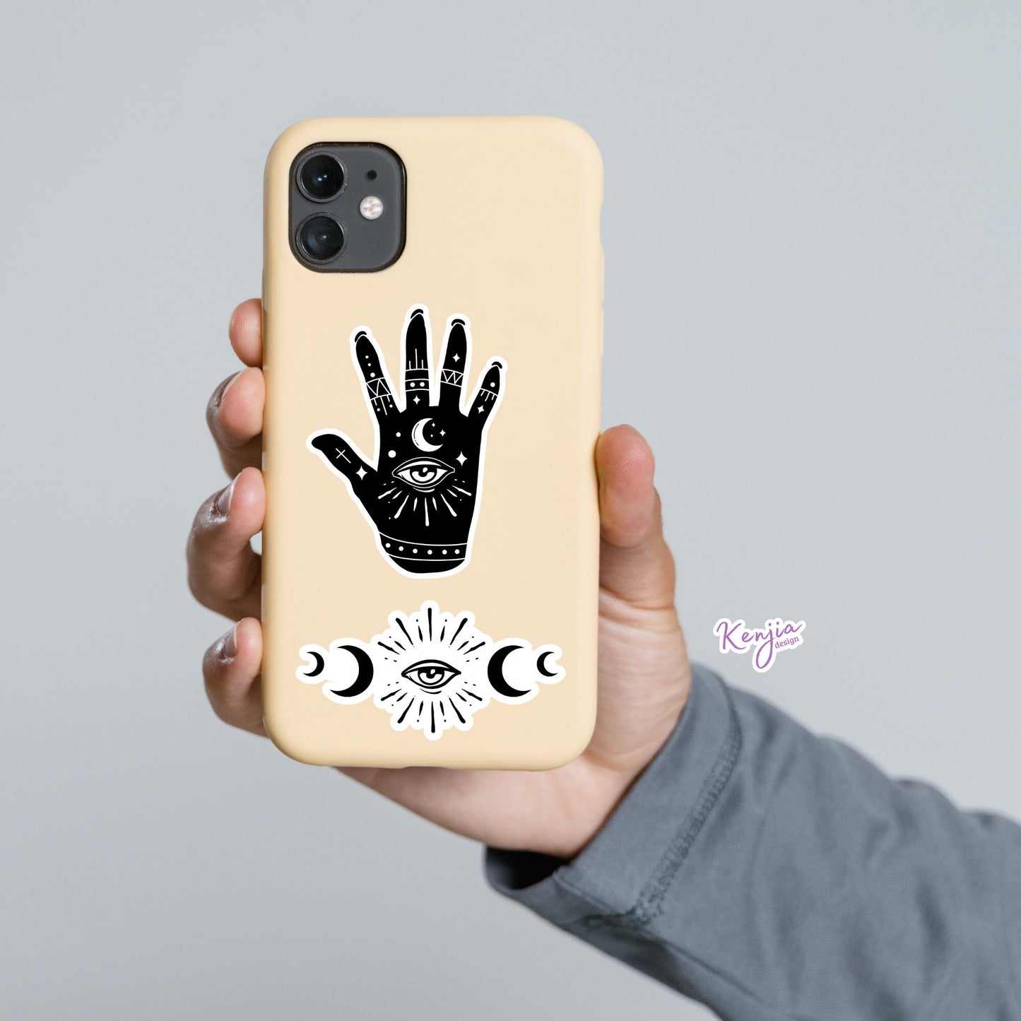 Goth Magical Stickers | Custom Vinyl Stickers | Kenjia Design