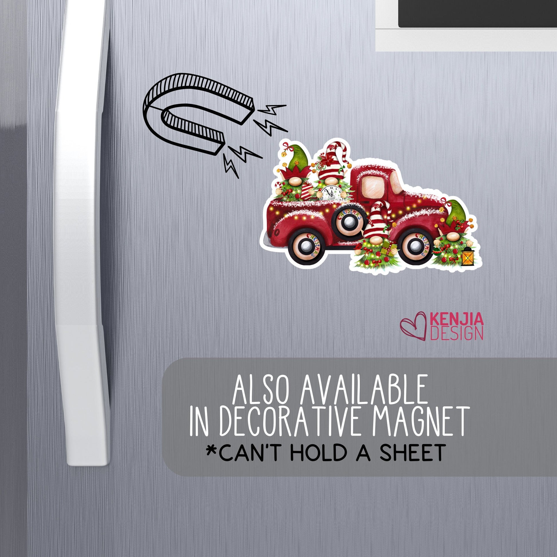 Christmas Gnome Stickers | Christmas Vinyl Stickers | Kenjia Design